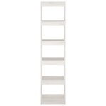 Vidaxl bibliothèque/séparateur de pièce blanc 40x30x167 5cm pin massif