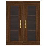 vidaXL Armoire murale chêne marron 69 5x34x90 cm