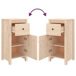 vidaXL Buffets 2 Pièces 40x35x80 cm bois massif de pin