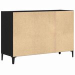 vidaXL Buffet Chêne noir 103 5 x 35 x 70 cm Bois d'ingénierie