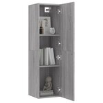 vidaXL Meuble TV mural Sonoma gris 30 5x30x110 cm