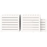 vidaXL Ensemble de boîtes de jardin 3 Pièces blanc bois de pin massif