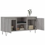 vidaXL Meuble TV sonoma gris 104x35x50 cm bois d'ingénierie
