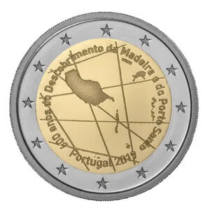 2 euros commémorative Portugal 2019 - Ile de Madère.