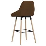 Vidaxl tabourets de bar lot de 2 marron tissu