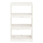 vidaXL Bibliothèque/Séparateur de pièce Blanc 60x30x103 5cm pin massif