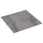 vidaXL Planches de plancher autoadhésives 5 11 m² PVC Marron clair