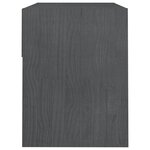 Vidaxl tables de chevet 2 pièces gris 40x31x40 cm bois de pin massif