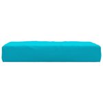 vidaXL Coussin de palette turquoise 60x60x8 cm tissu oxford