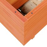 vidaXL Jardinière cire marron 110x40x49 5 cm bois de pin massif