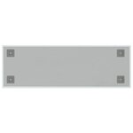vidaXL Tableau noir magnétique mural blanc 60x20 cm verre trempé