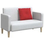 vidaXL Coussin de Dos Rouge 60 x 19 x 50 cm tissu