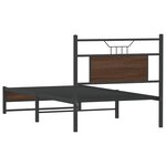 vidaXL Cadre de lit sans matelas chêne marron 80x200cm bois ingénierie