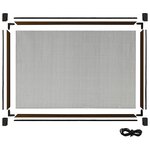 vidaXL Moustiquaire extensible pour fenêtres Marron (75-143)x50 cm