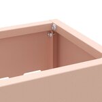 vidaXL Porte-parapluie avec stockage Rose 28 x 12 x 41 cm Acier