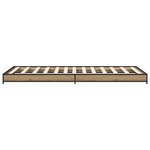 vidaXL Cadre de lit Chêne artisanal 80 x 200 cm Bois d'ingénierie