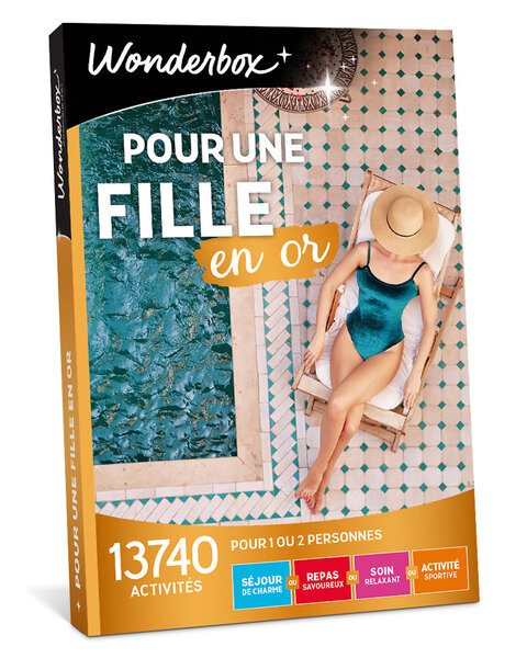 Coffret cadeau - WONDERBOX - Pour une fille en or