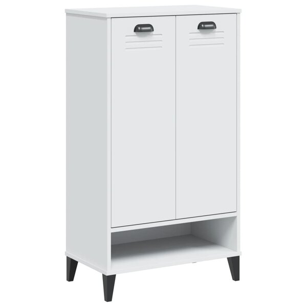 vidaXL Armoire à chaussures VIKEN blanc bois d'ingénierie