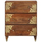 vidaXL Buffet Marron 60 x 33 x 75 cm Bois de mangue massif