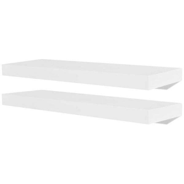 vidaXL Étagères murales 4 Pièces Blanc 60 cm