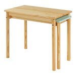 Bureau table poste de travail extensible pour enfant 60 x 38 x 51 5 cm vert menthe 03_0009053