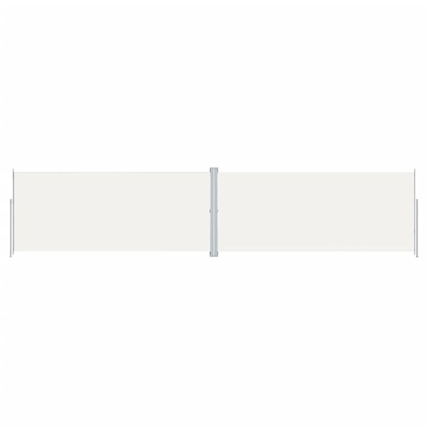 vidaXL Auvent latéral rétractable Crème 220x1000 cm