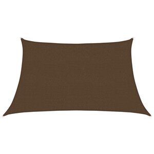 vidaXL Voile d'ombrage 160 g/m² Marron 3/4x2 m PEHD