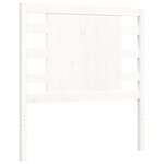vidaXL Cadre de lit avec tête de lit blanc petit simple bois massif
