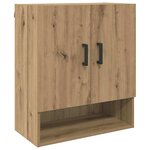 vidaXL Meuble mural chêne artisanal 60 x 31 x 70 cm Bois d'ingénierie