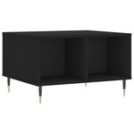 vidaXL Table basse Noir 60x50x36 5 cm Bois d'ingénierie