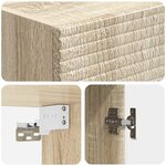 vidaXL Armoire Murale Chêne Sonoma 33 x 34 5 x 90 cm Bois d'ingénierie