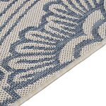 vidaXL Tapis à tissage plat d'extérieur 200x280 cm Motif bleu