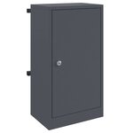 vidaXL boîte aux lettres avec porte Anthracite 30 x 20 x 55 cm Acier