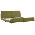 vidaXL Cadre de lit Vert Tissu 160x200 cm