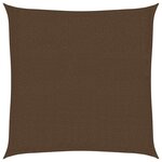 vidaXL Voile d'ombrage 160 g/m² Marron 3 6x3 6 m PEHD