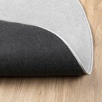 vidaXL Tapis OVIEDO à poils courts gris Ø 120 cm
