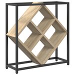vidaXL Étagère à vin Chêne sonoma 51 x 18 x 52 5 cm Bois d'ingénierie