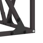 vidaXL Braise Noir 50 x 50 x 35 cm Acier