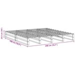 vidaXL Cadre de lit sans matelas 200x200 cm bois massif de pin