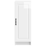 vidaXL Buffet Blanc brillant 33 x 34 5 x 87 cm Bois d'ingénierie