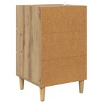 vidaXL Cabinet de chevet avec tiroir chêne artisanal 40 x 40 x 66 cm