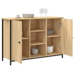 vidaXL Buffet chêne sonoma 100x35x70 cm bois d'ingénierie