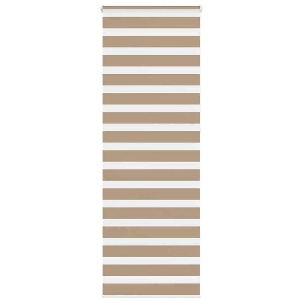 vidaXL Store zèbre marron sable largeur du tissu 85 9 cm polyester