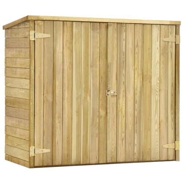 vidaXL Abri à outils de jardin 135x60x123 cm Pinède imprégnée
