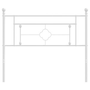 vidaXL Tête de lit de remplacement métal blanc 100 cm