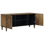 vidaXL Meuble TV Marron 105 x 33 5 x 46 cm Bois de mangue massif