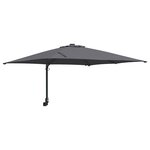vidaXL Parasol de jardin Anthracite 248.5 x 247.5 x 160 cm tissu
