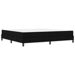 vidaXL Lit à ressorts avec matelas Noir 200 x 200 cm tissu