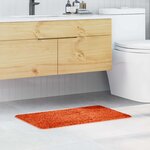 vidaXL Tapis de bain Orange 50 x 80 cm Polypropylène