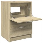 vidaXL Armoire d'évier chêne sonoma 40x37x59 cm bois d'ingénierie